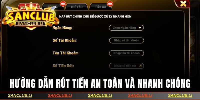 Hướng dẫn rút tiền an toàn và nhanh chóng sau 5 phút