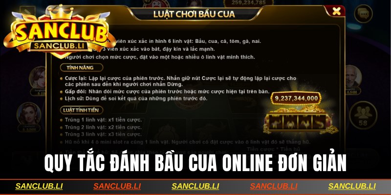 Tìm hiểu quy tắc đánh bầu cua online đơn giản